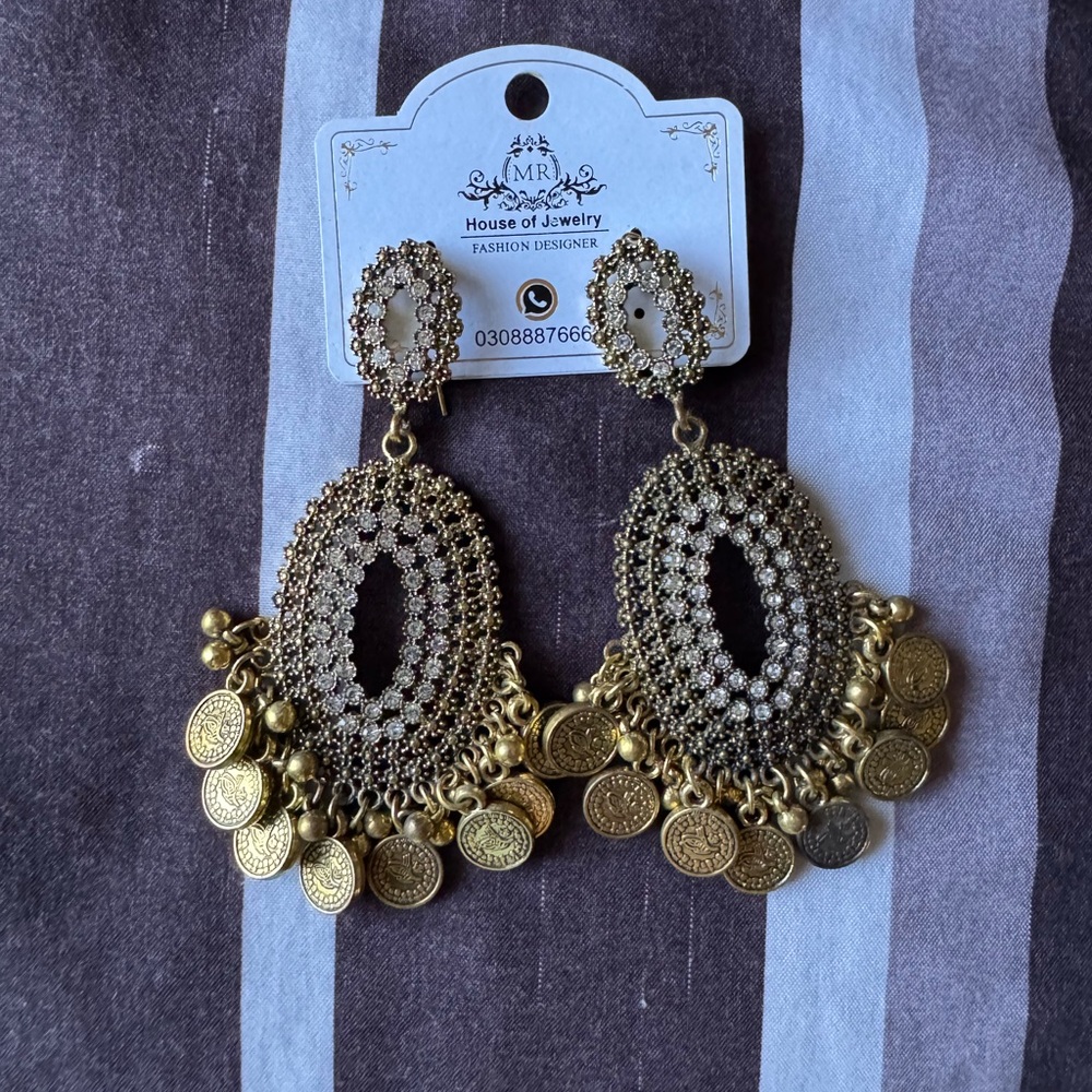 Gold Statement Earrings
